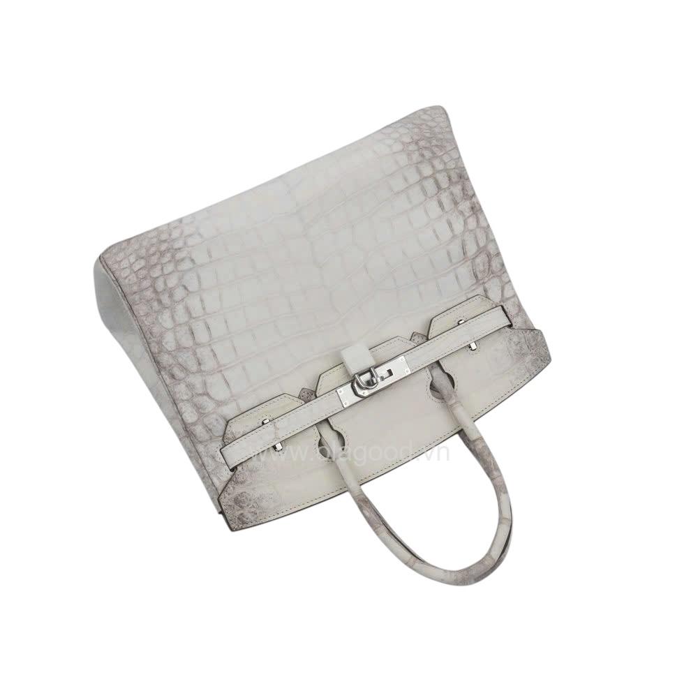 Túi xách nữ birkin 30 da cá sấu himalaya - TXF0220S - Hình ảnh 4