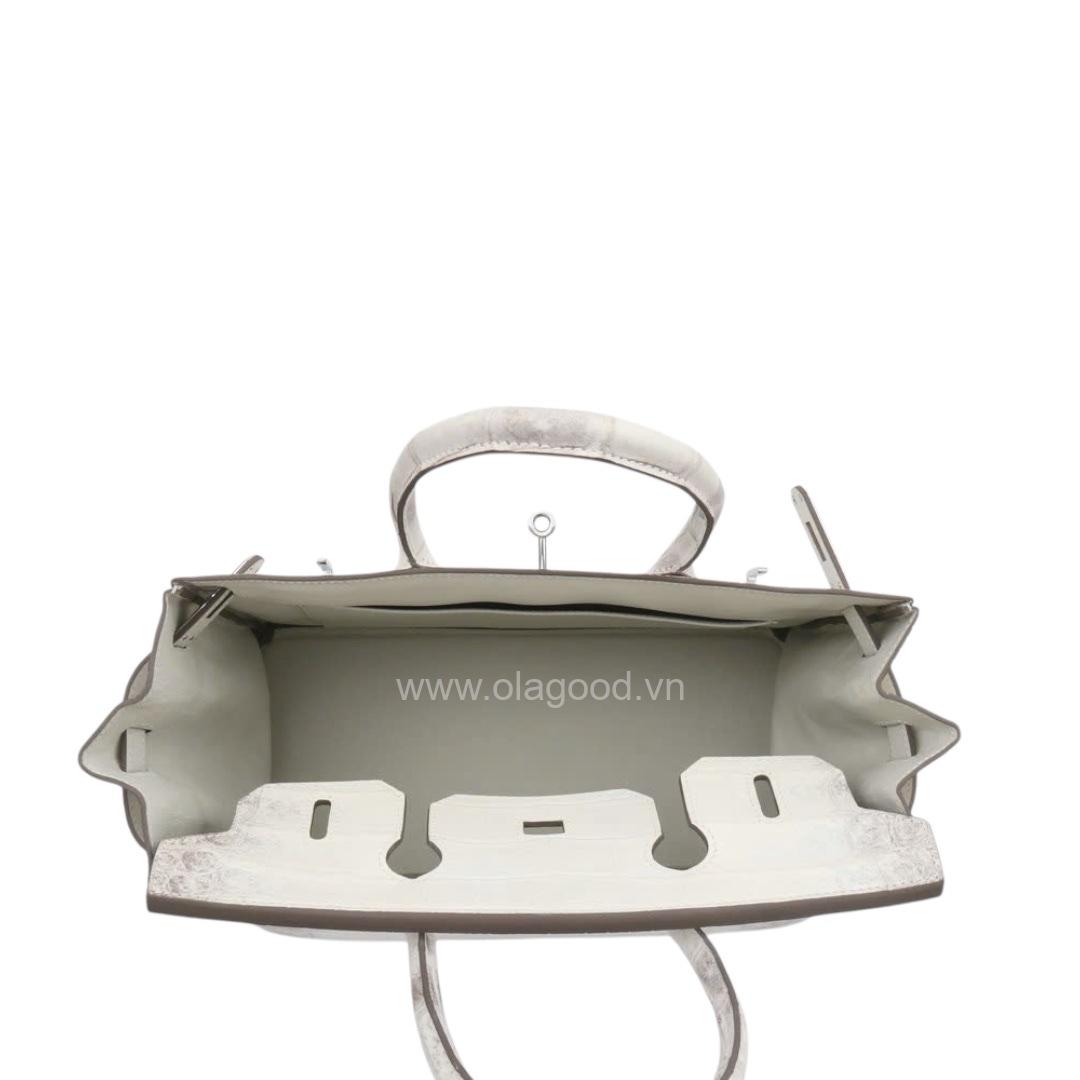 Túi xách nữ birkin 30 da cá sấu himalaya - TXF0220S - Hình ảnh 13