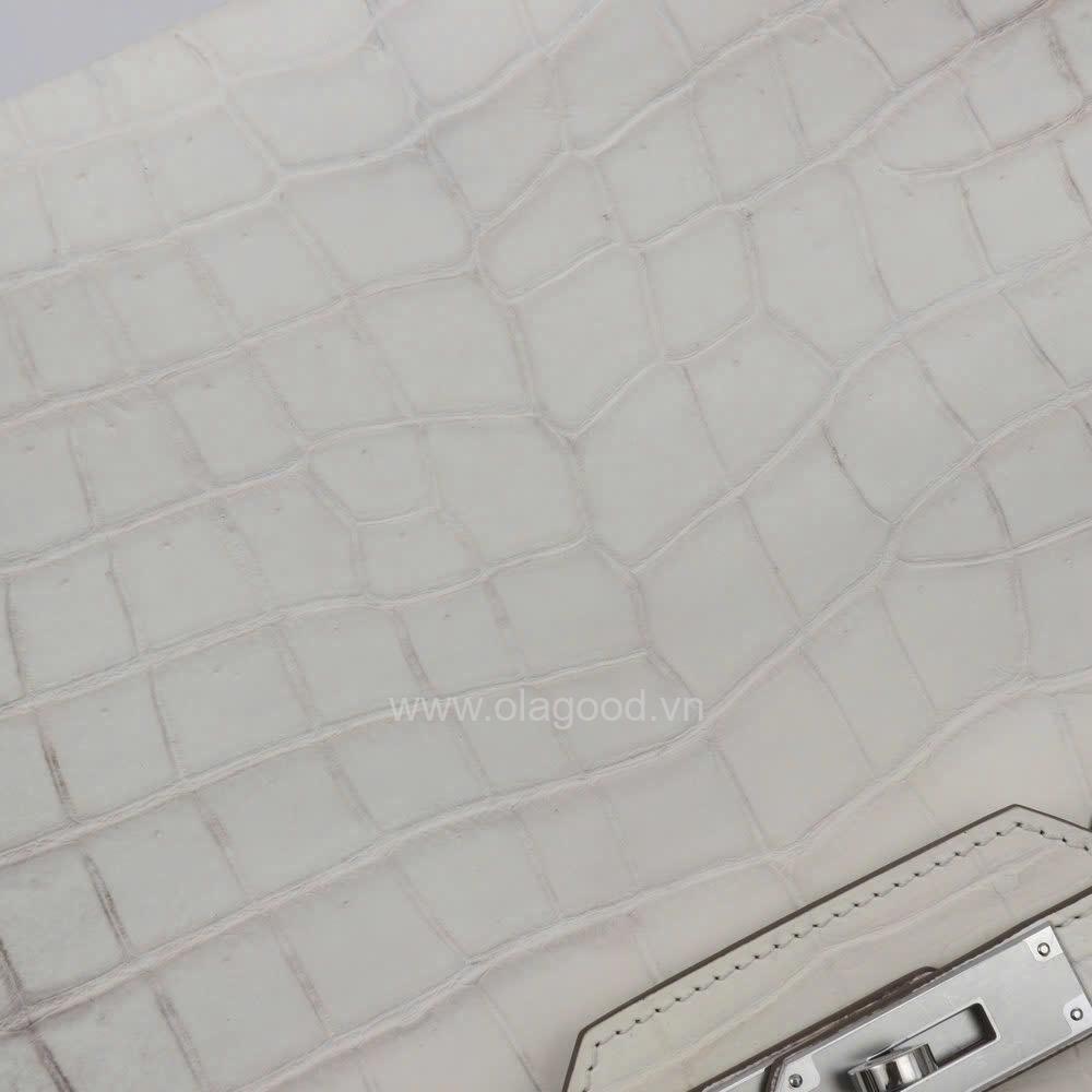 Túi xách nữ birkin 30 da cá sấu himalaya - TXF0220S - Hình ảnh 11