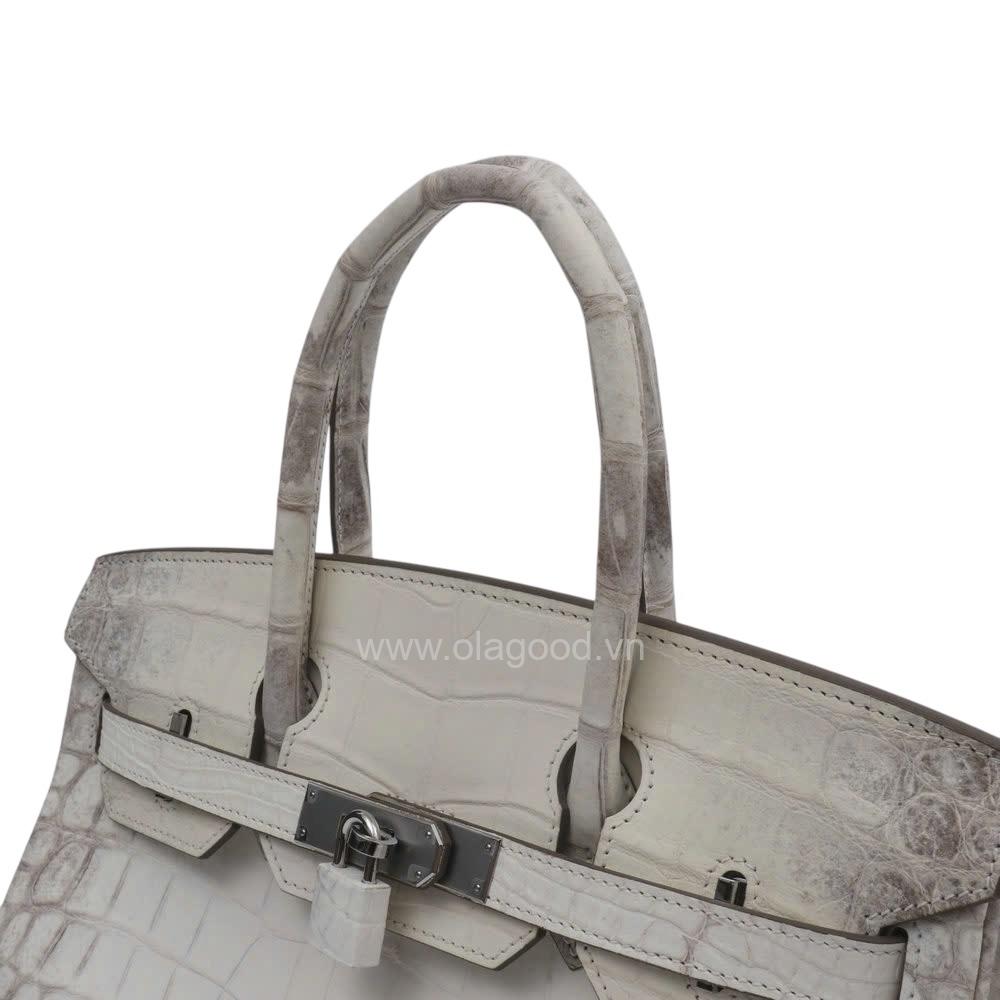 Túi xách nữ birkin 30 da cá sấu himalaya - TXF0220S - Hình ảnh 8