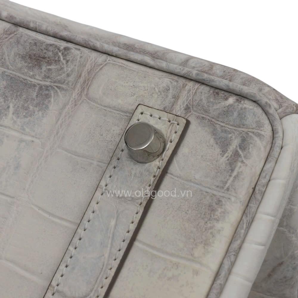 Túi xách nữ birkin 30 da cá sấu himalaya - TXF0220S - Hình ảnh 9