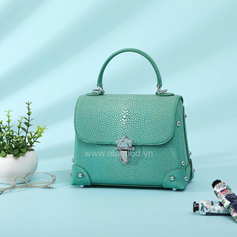 Túi xách nữ da cá đuối - TXND027D - Hình ảnh 14