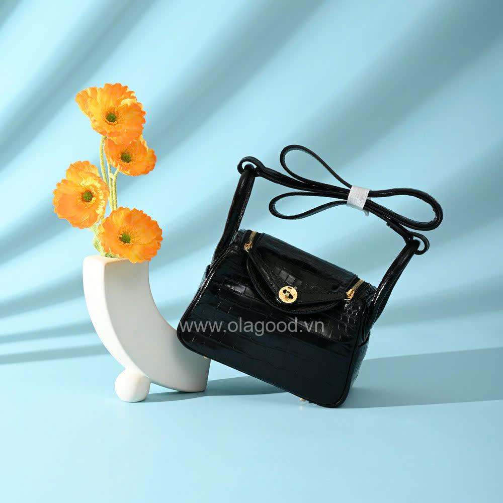 Túi xách nữ da cá sấu hàng hiệu - TXF0217 - Hình ảnh 15