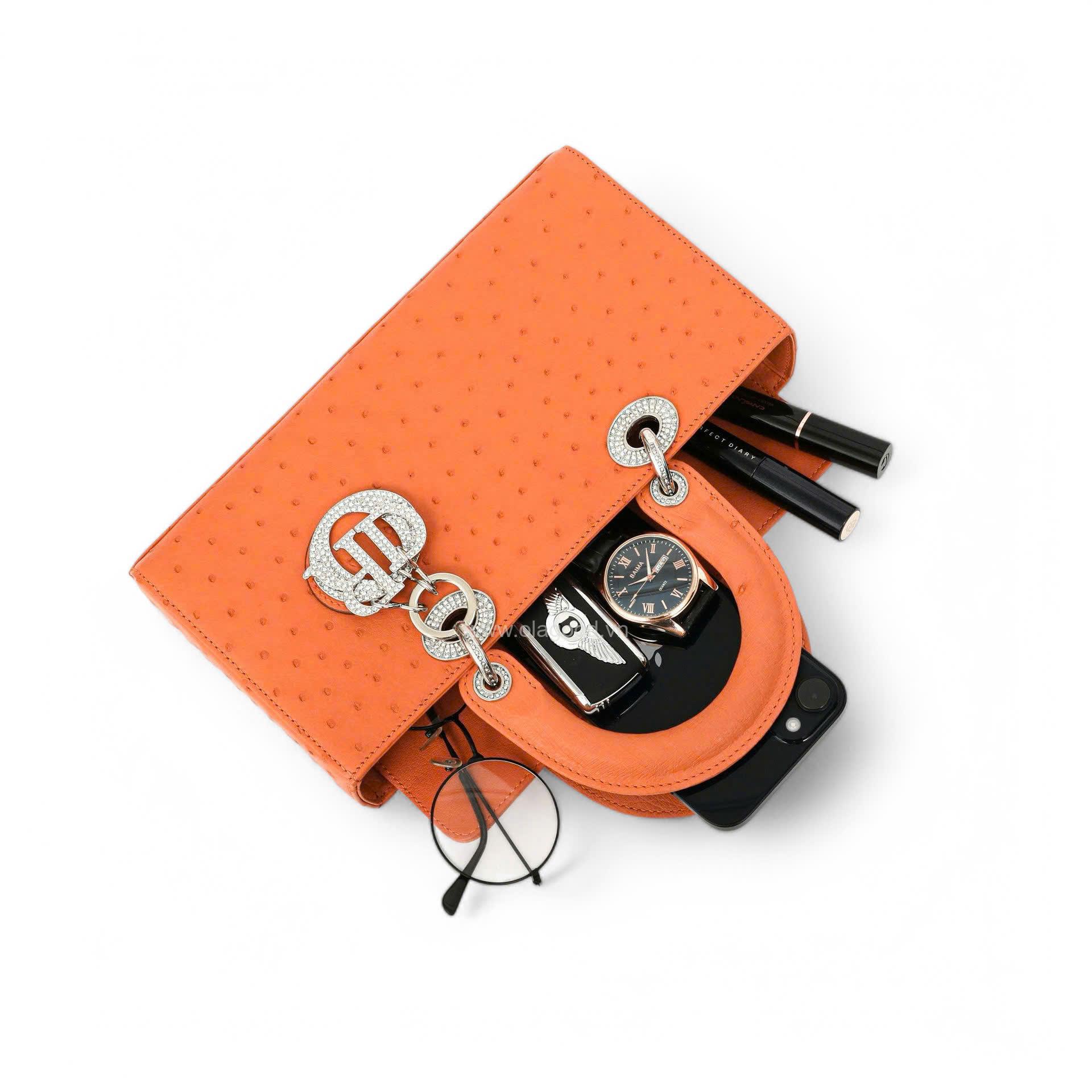 Túi xách nữ da đà điểu - TXNU029D - Hình ảnh 10