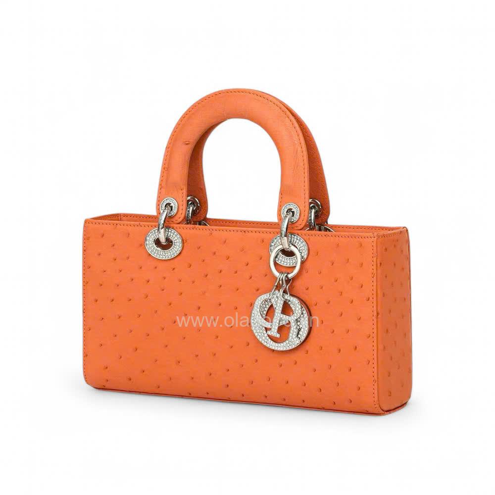 Túi xách nữ da đà điểu - TXNU029D - Hình ảnh 8