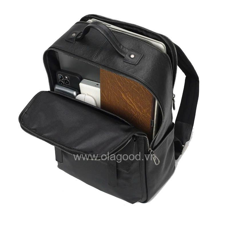 Balo công sở da bò cao cấp - BL013B - Hình ảnh 9
