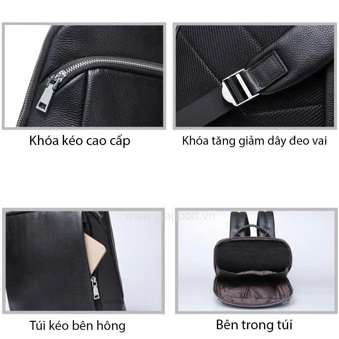 Balo công sở - dã ngoại da bò cao cấp - BL012B - Hình ảnh 14