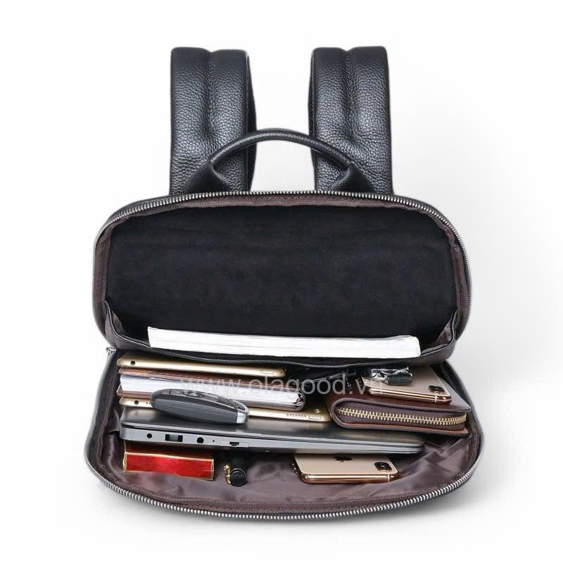 Balo công sở - dã ngoại da bò cao cấp - BL012B - Hình ảnh 9