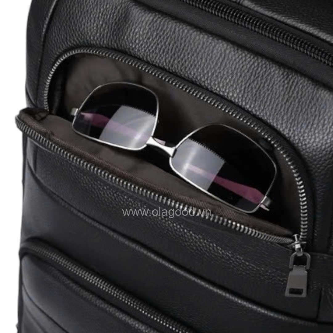 Balo du lịch da bò cao cấp - BL011B - Hình ảnh 8