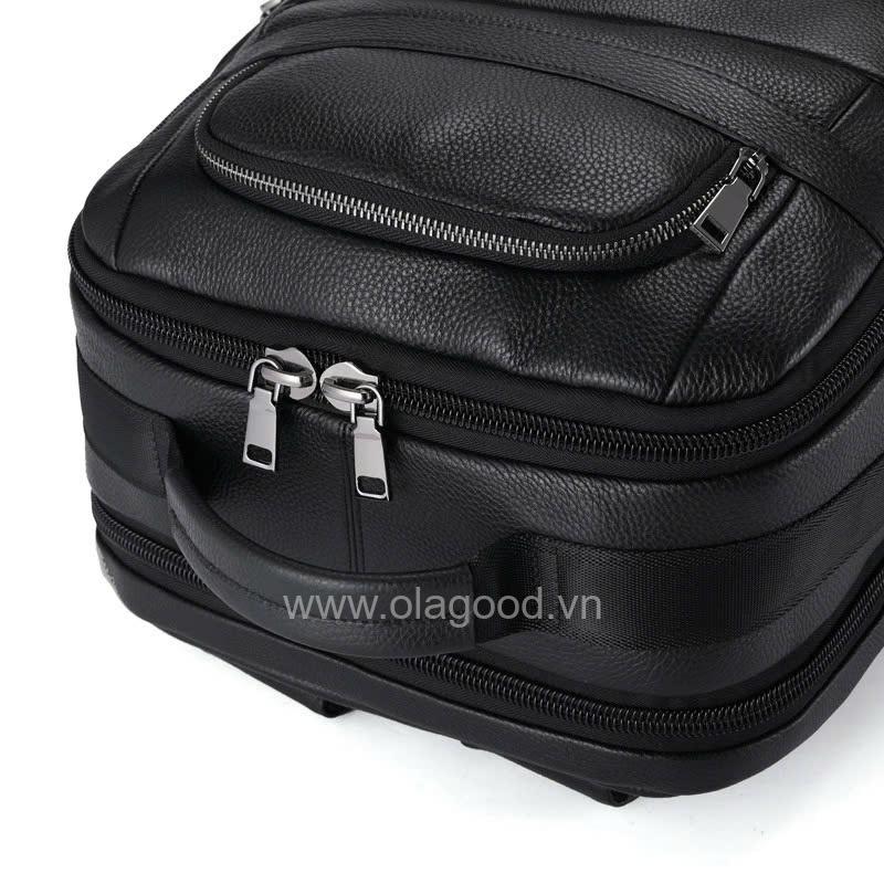 Balo du lịch da bò cao cấp - BL011B - Hình ảnh 7