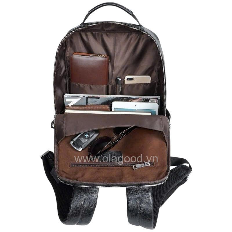 Balo nam công sở da bò cao cấp - BL017B - Hình ảnh 8
