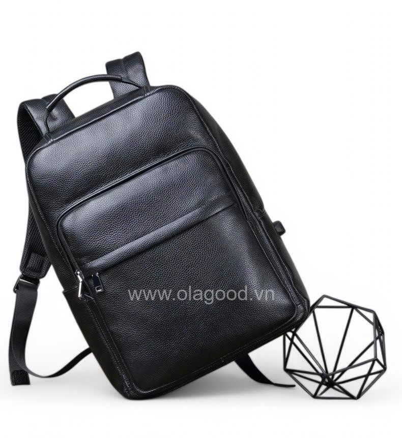 Balo nam công sở da bò cao cấp - BL017B - Hình ảnh 4
