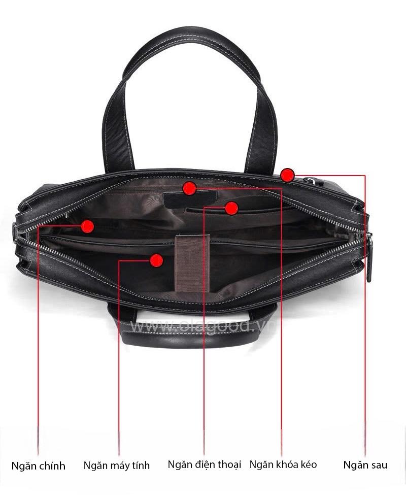 Cặp da laptop công sở - LT017B - Hình ảnh 7