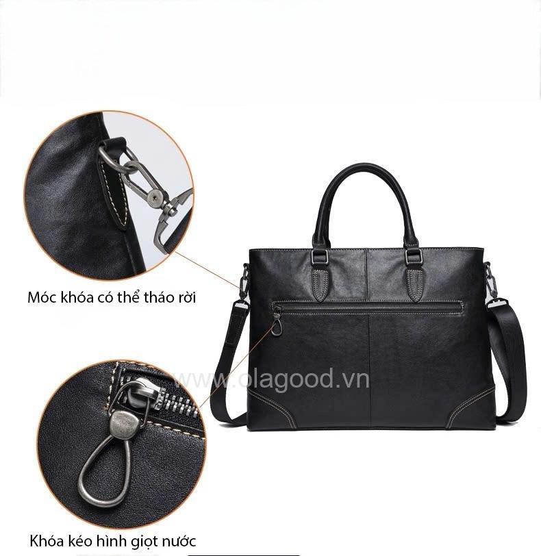 Cặp laptop công sở nam da bò cao cấp - LT0111B - Hình ảnh 15