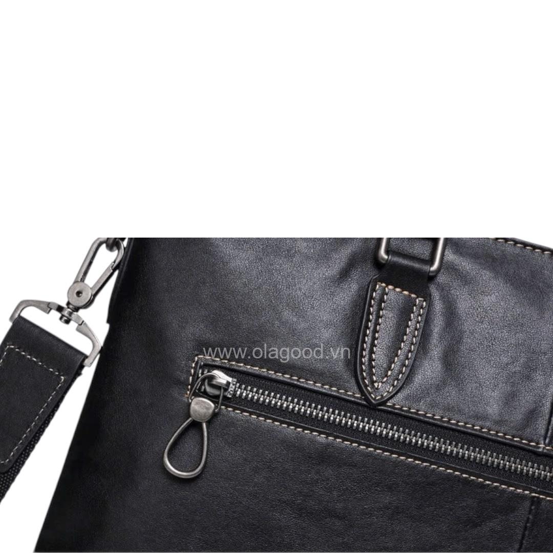 Cặp laptop công sở nam da bò cao cấp - LT0111B - Hình ảnh 10