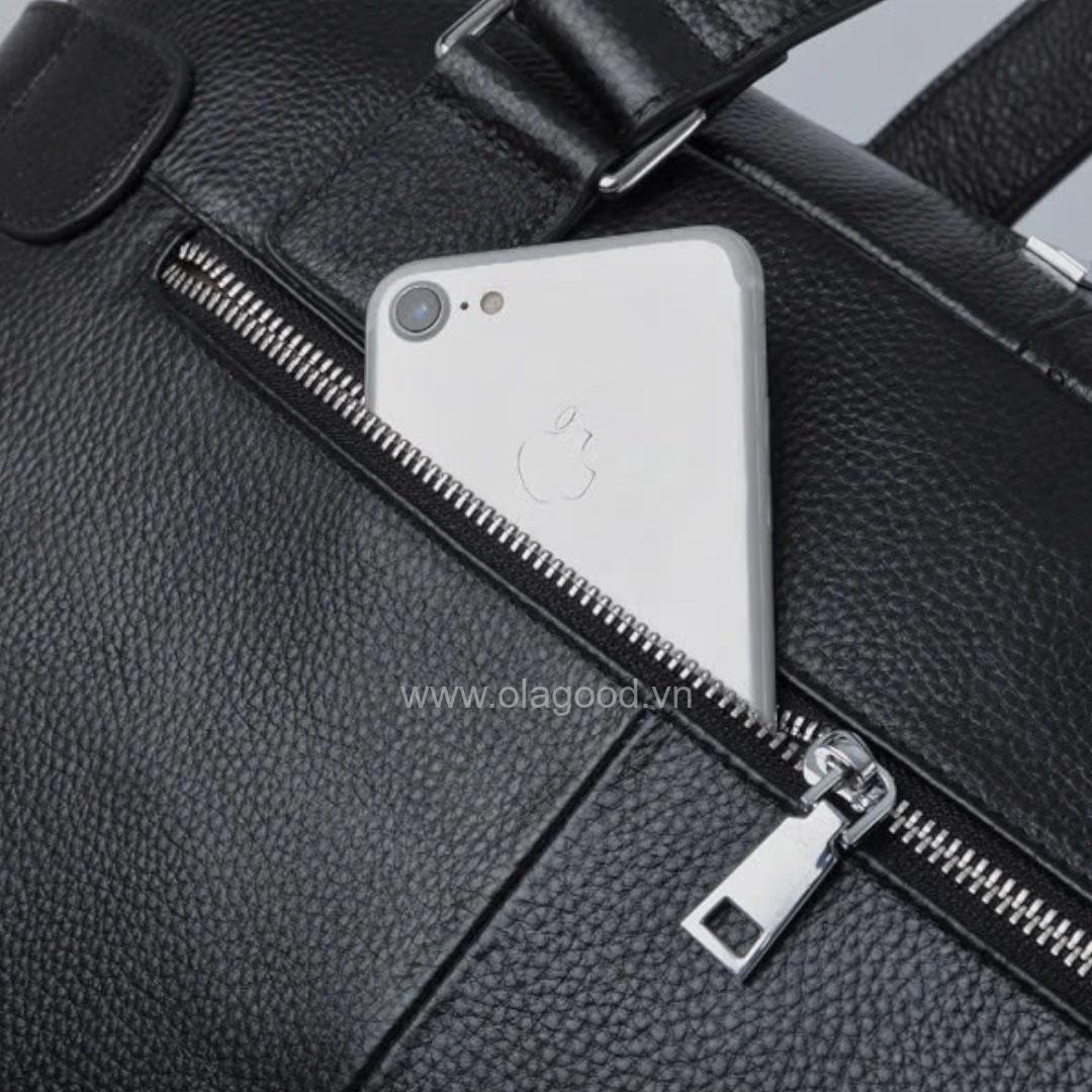 Túi xách du lịch nam da bò cao cấp - LT0110B - Hình ảnh 11