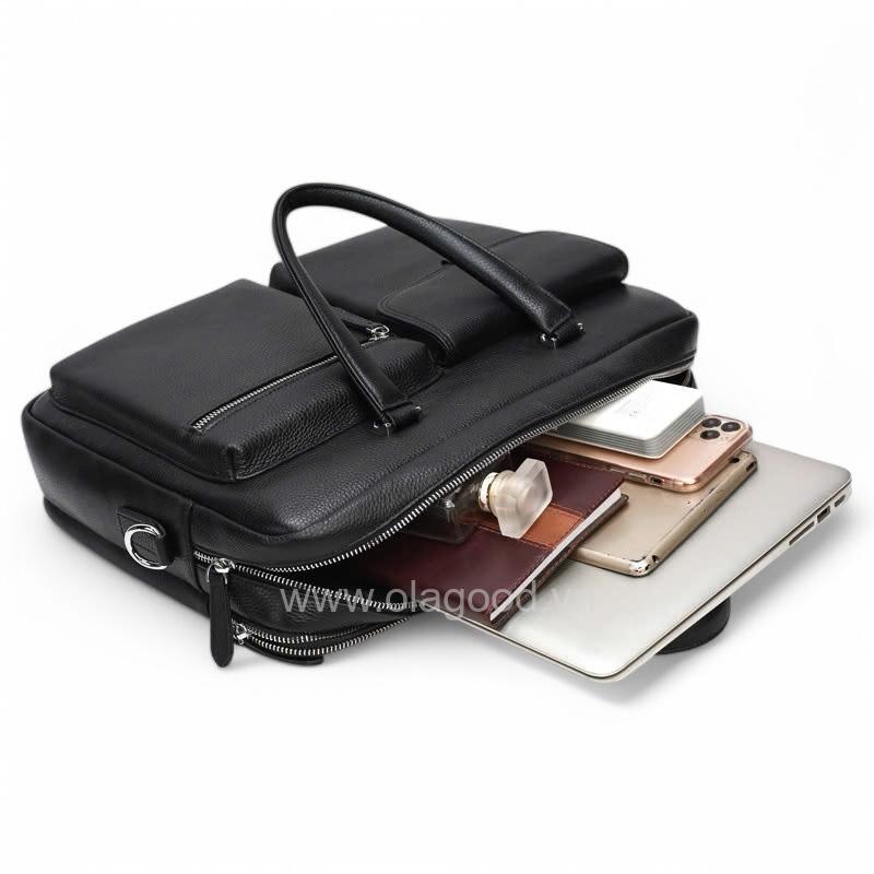 Cặp laptop nam da bò cao cấp - LT0114B - Hình ảnh 6