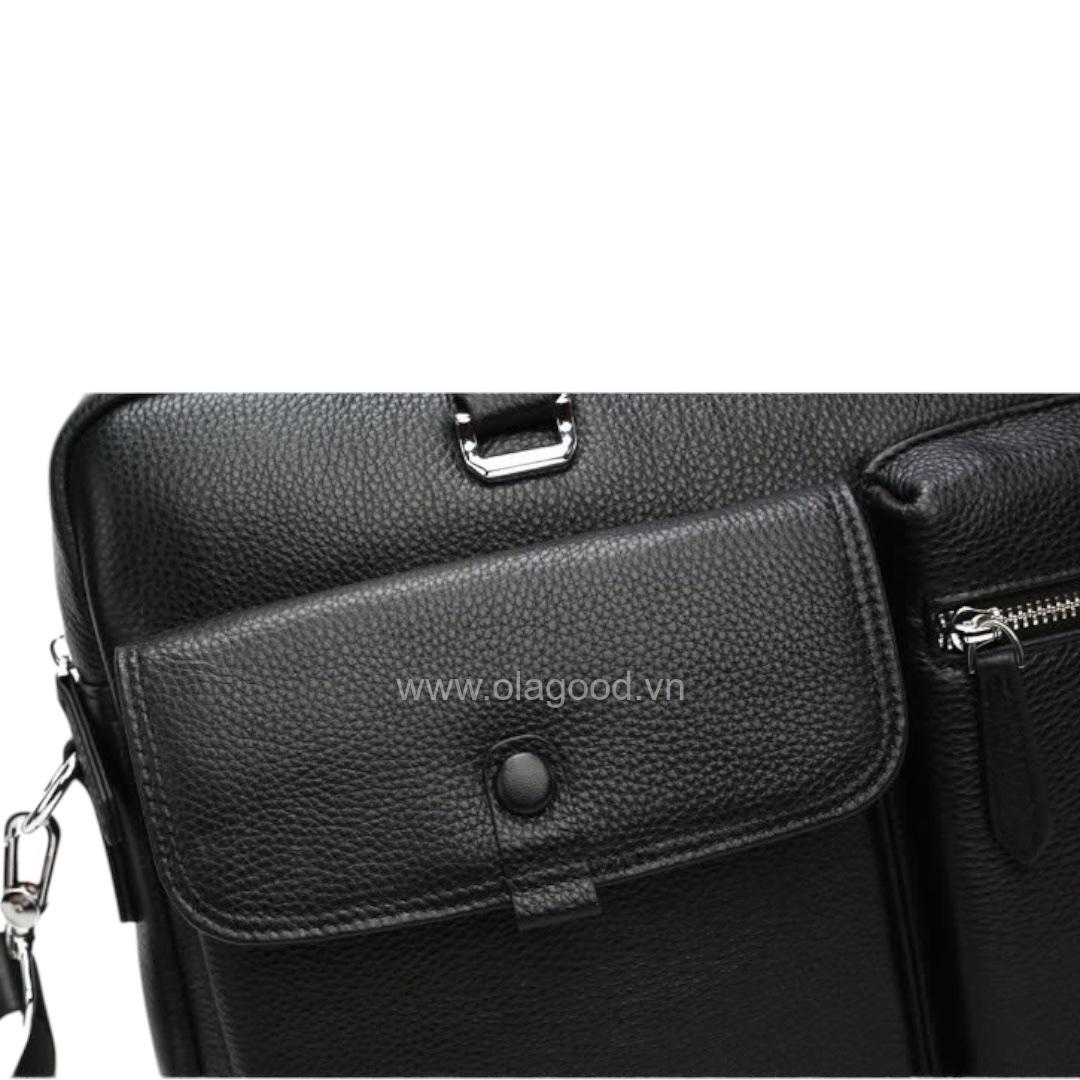Cặp laptop nam da bò cao cấp - LT0114B - Hình ảnh 12