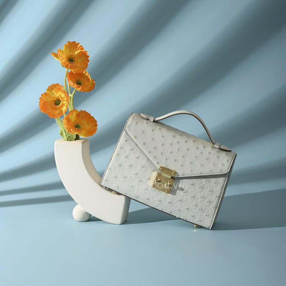 Túi da đà điểu nữ - TXF0216D - Hình ảnh 19