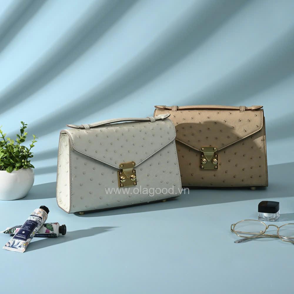 Túi da đà điểu nữ - TXF0216D - Hình ảnh 20