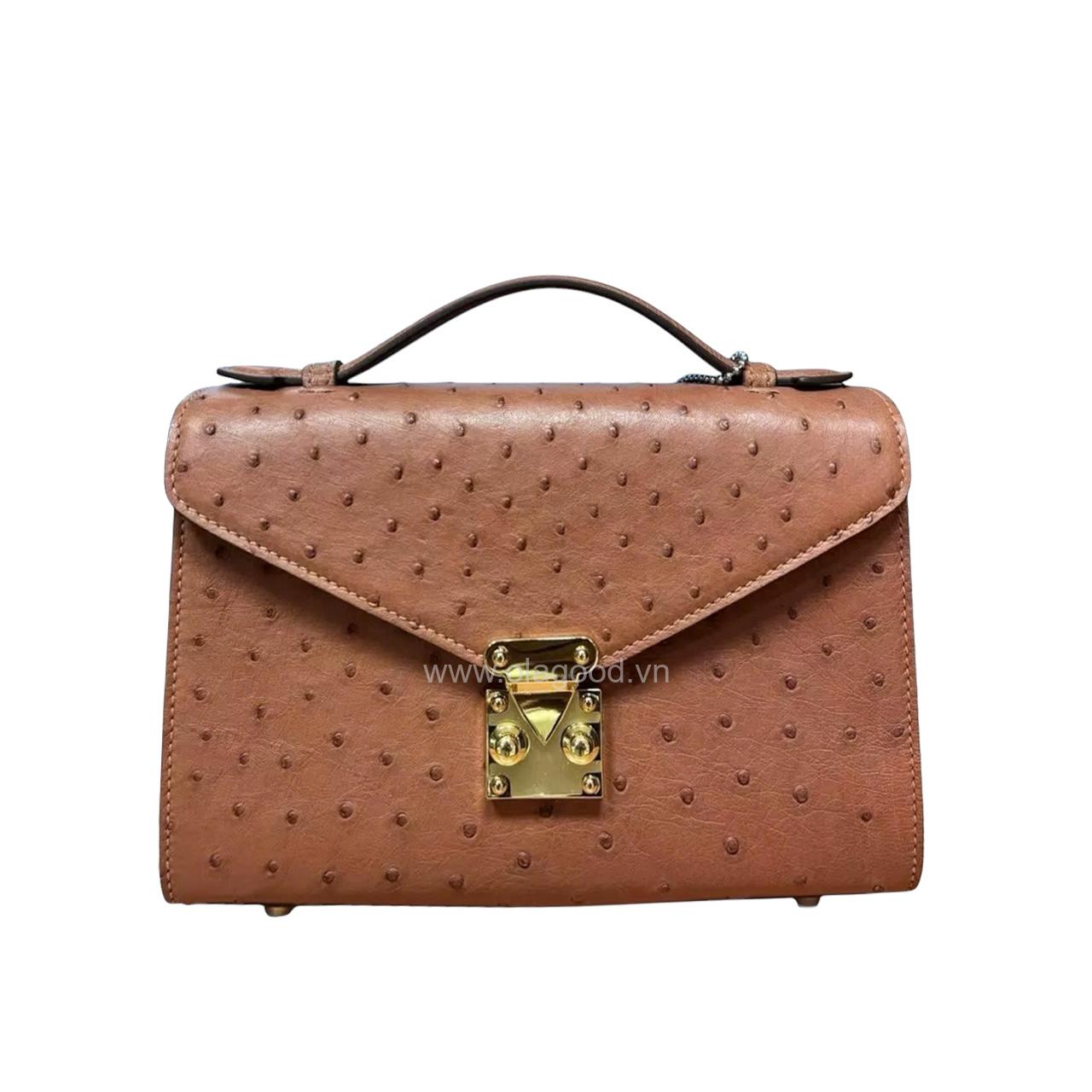 Túi da đà điểu nữ - TXF0216D - Hình ảnh 5