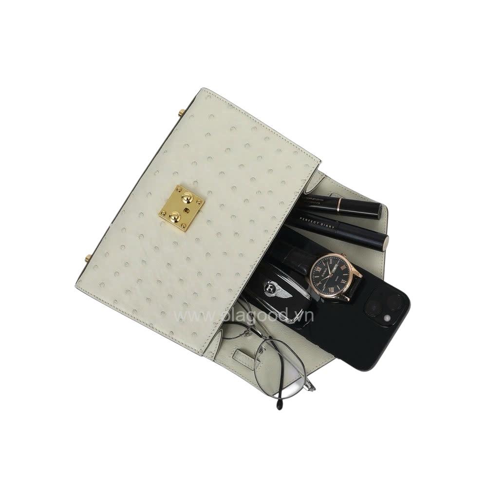 Túi da đà điểu nữ - TXF0216D - Hình ảnh 9