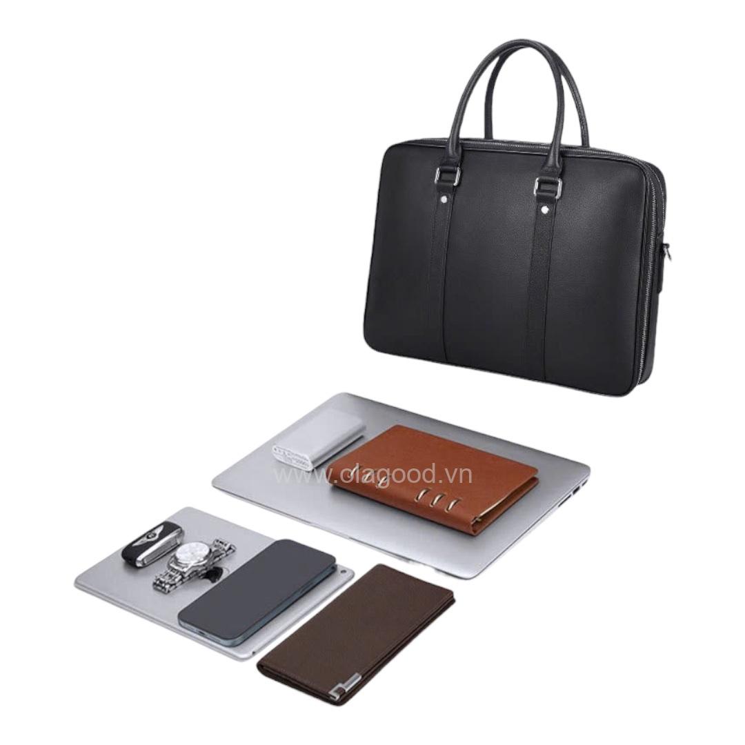 Túi đựng laptop nam công sở da bò cao cấp - LT0112B - Hình ảnh 15