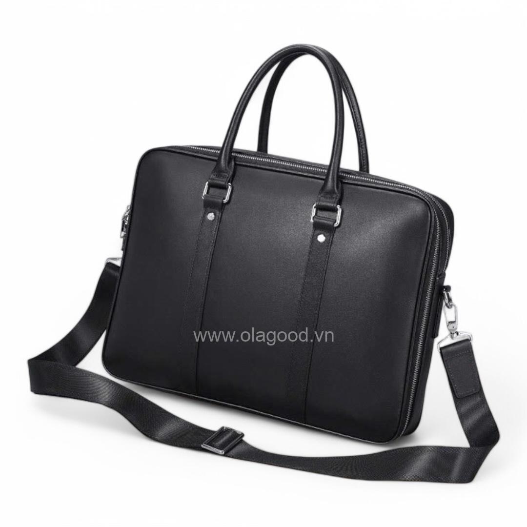 Túi đựng laptop nam công sở da bò cao cấp - LT0112B - Hình ảnh 6