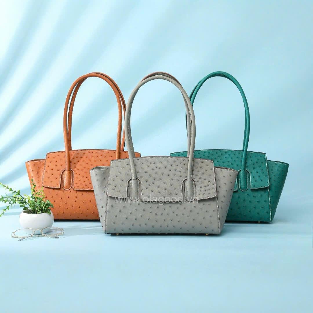 Túi nữ da đà điểu cao cấp - TXF0228D - Hình ảnh 14