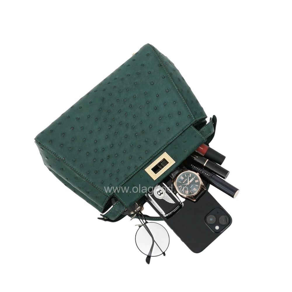 Túi nữ đà điểu cao cấp - TXF0226D - Hình ảnh 11