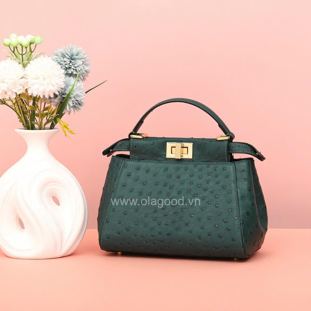 Túi nữ đà điểu cao cấp - TXF0226D - Hình ảnh 18