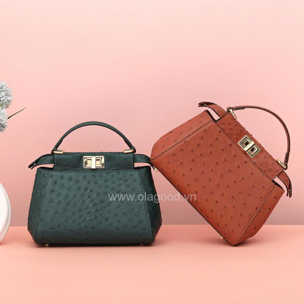 Túi nữ đà điểu cao cấp - TXF0226D - Hình ảnh 19