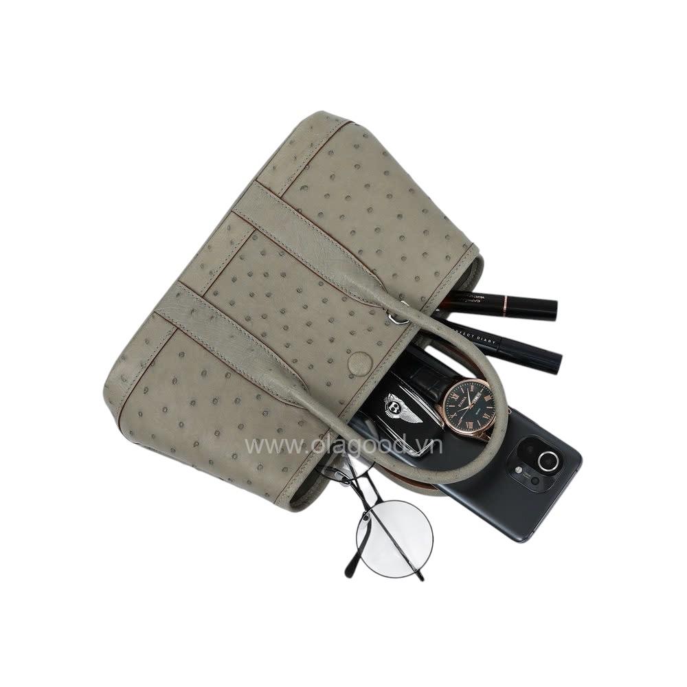 Túi xách đà điểu nữ - TXF0212D - Hình ảnh 9