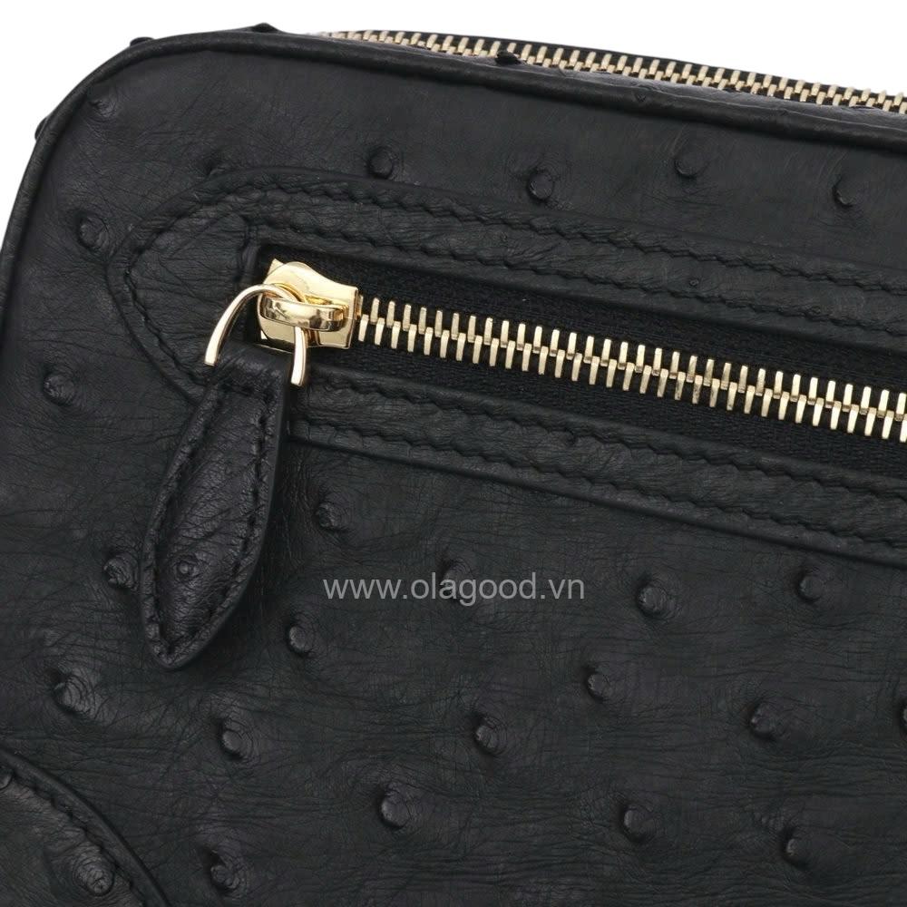 Túi xách da đà điểu thật - TXF0236D - Hình ảnh 11