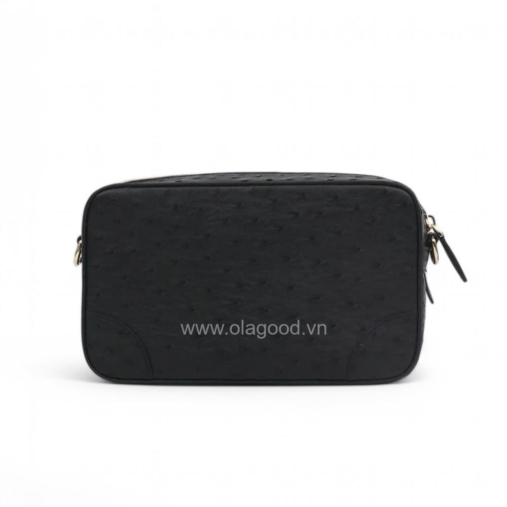 Túi xách da đà điểu thật - TXF0236D - Hình ảnh 5