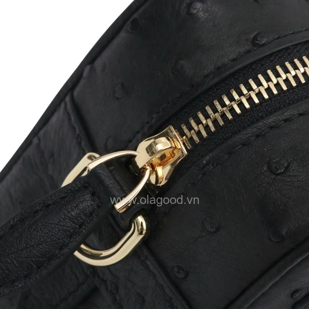 Túi xách da đà điểu thật - TXF0236D - Hình ảnh 9