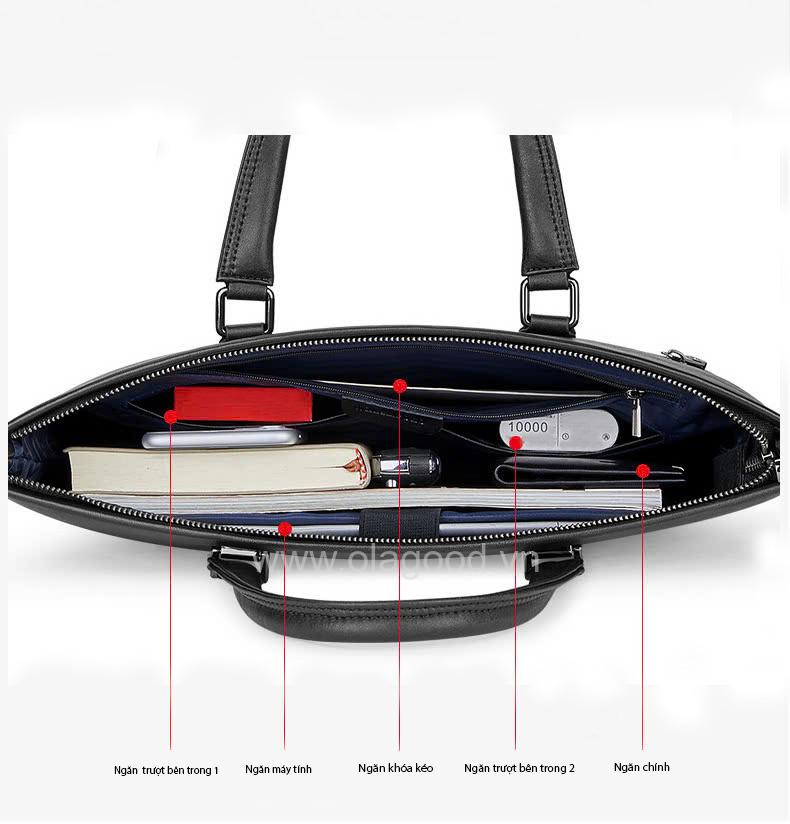 Túi xách laptop nam công sở - LT0117B - Hình ảnh 14
