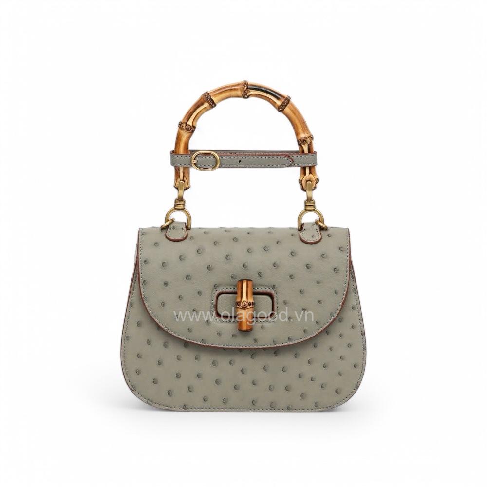 Túi xách nữ da đà điểu - TXF0213D - Hình ảnh 3