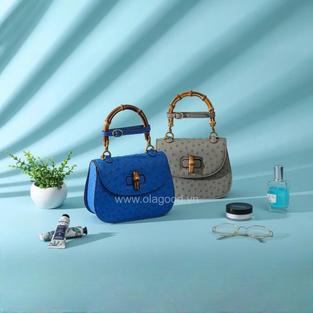 Túi xách nữ da đà điểu - TXF0213D - Hình ảnh 20