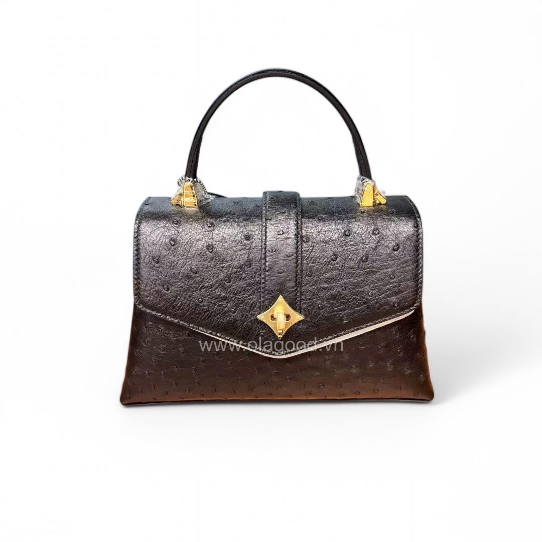 Túi xách nữ da đà điểu cao cấp - TXF0219D - Hình ảnh 7