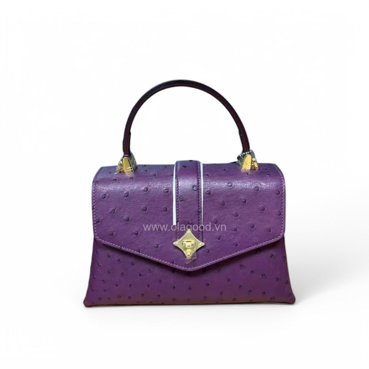 Túi xách nữ da đà điểu cao cấp - TXF0219D - Hình ảnh 8