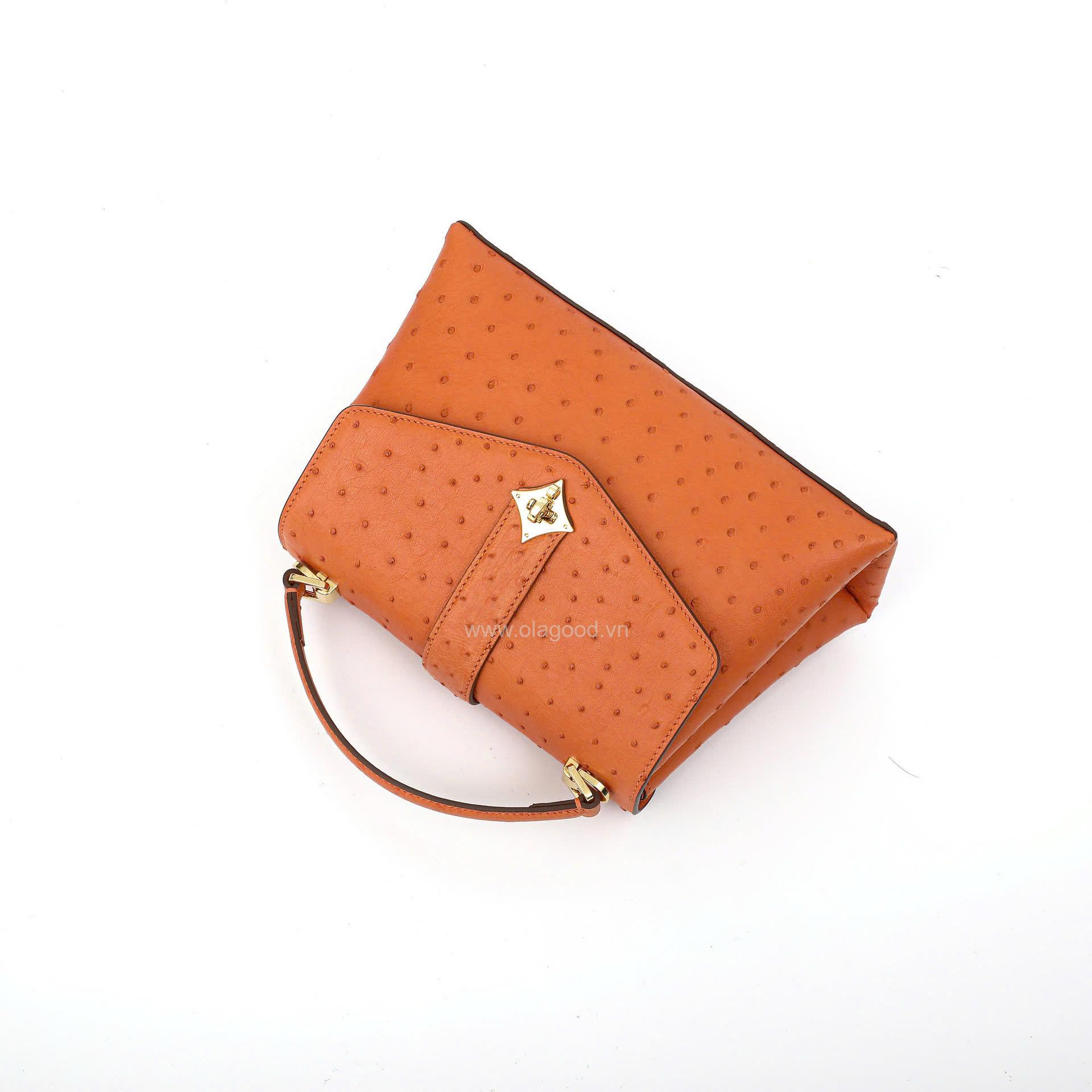 Túi xách nữ da đà điểu cao cấp - TXF0219D - Hình ảnh 11