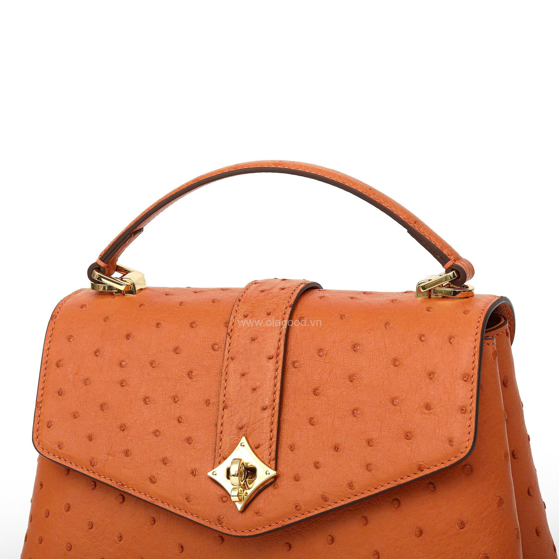 Túi xách nữ da đà điểu cao cấp - TXF0219D - Hình ảnh 16