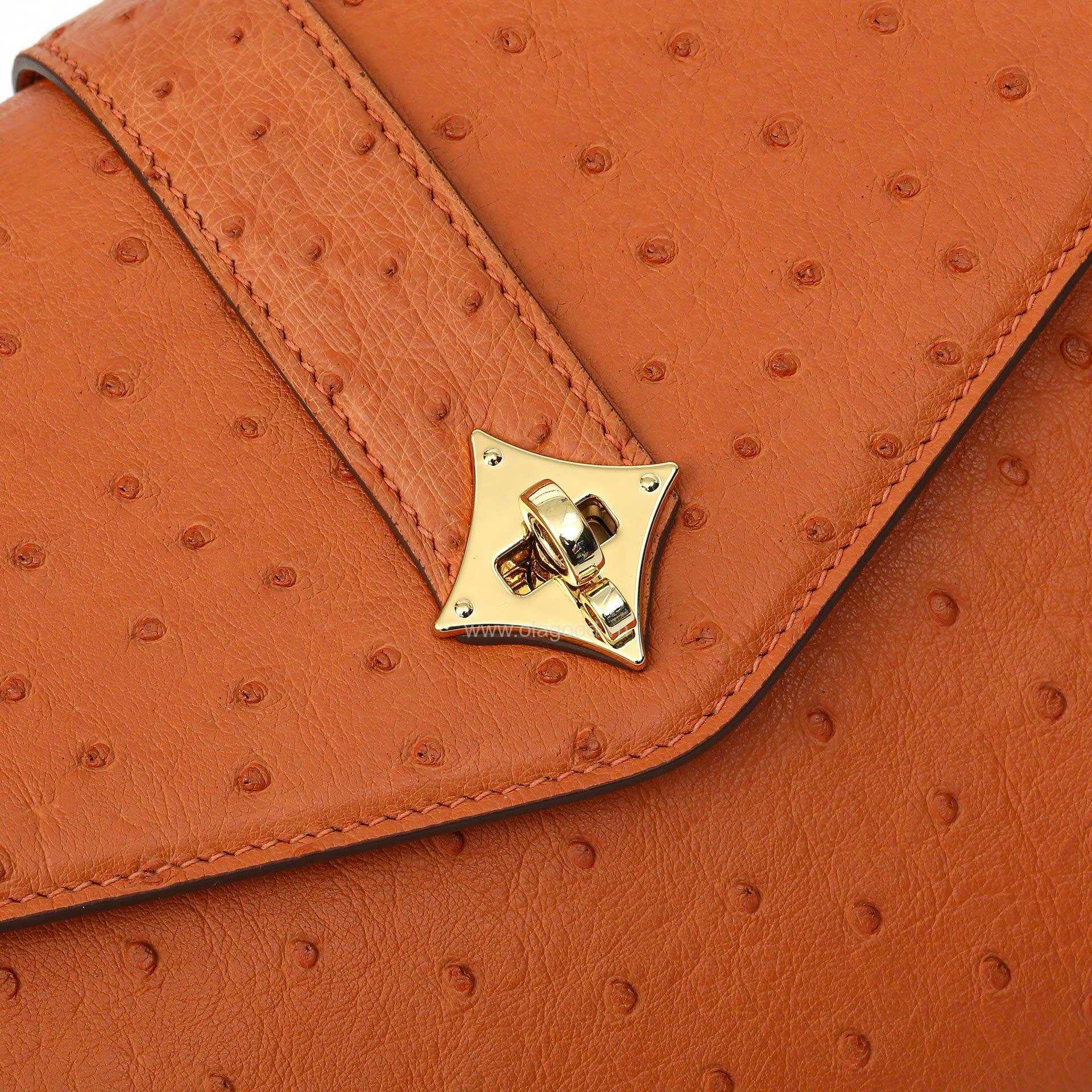 Túi xách nữ da đà điểu cao cấp - TXF0219D - Hình ảnh 17