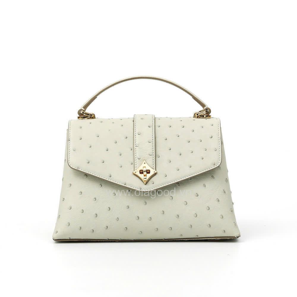 Túi xách nữ da đà điểu cao cấp - TXF0219D - Hình ảnh 4