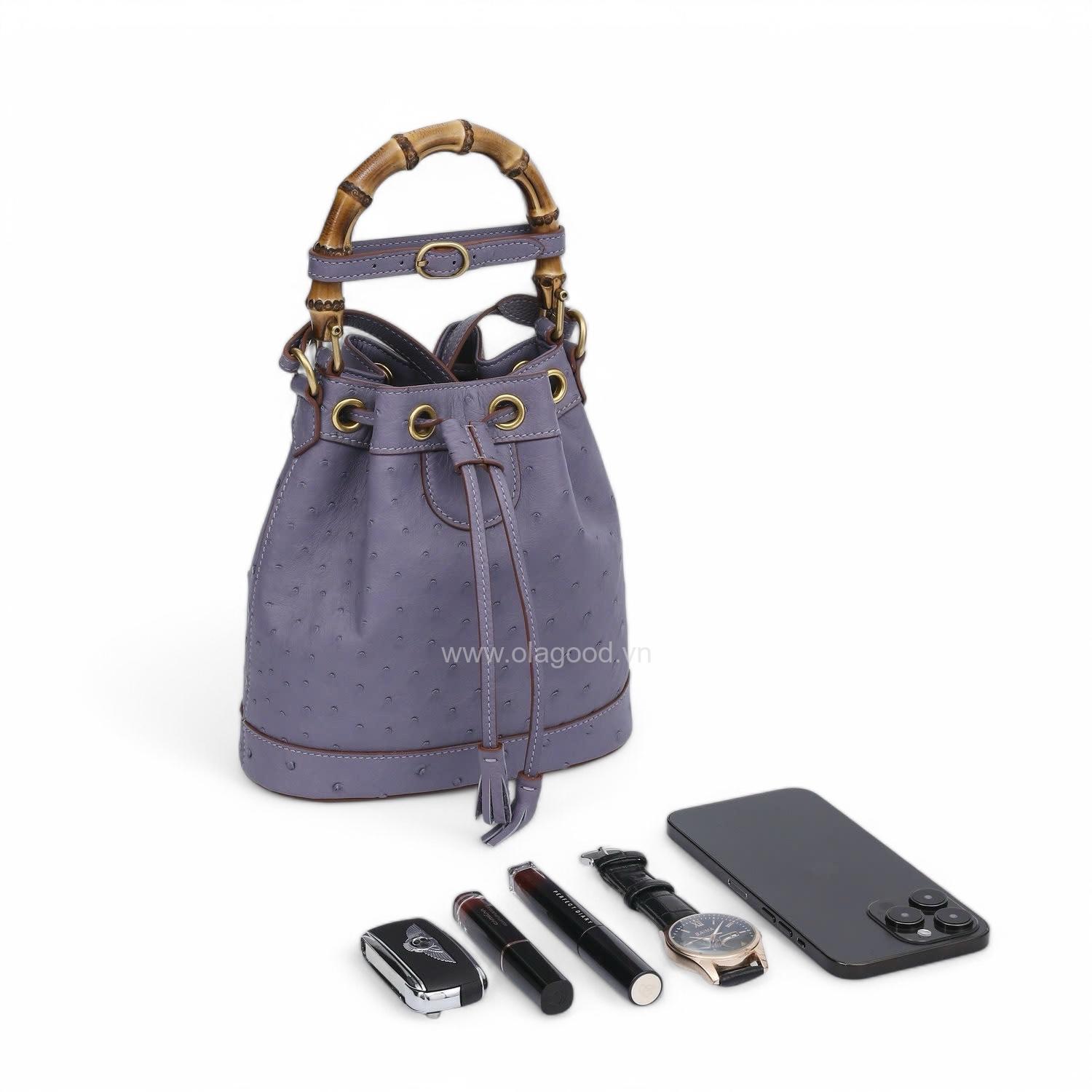 Túi xách nữ da đà điểu cao cấp nhập khẩu - TXF0239D - Hình ảnh 9