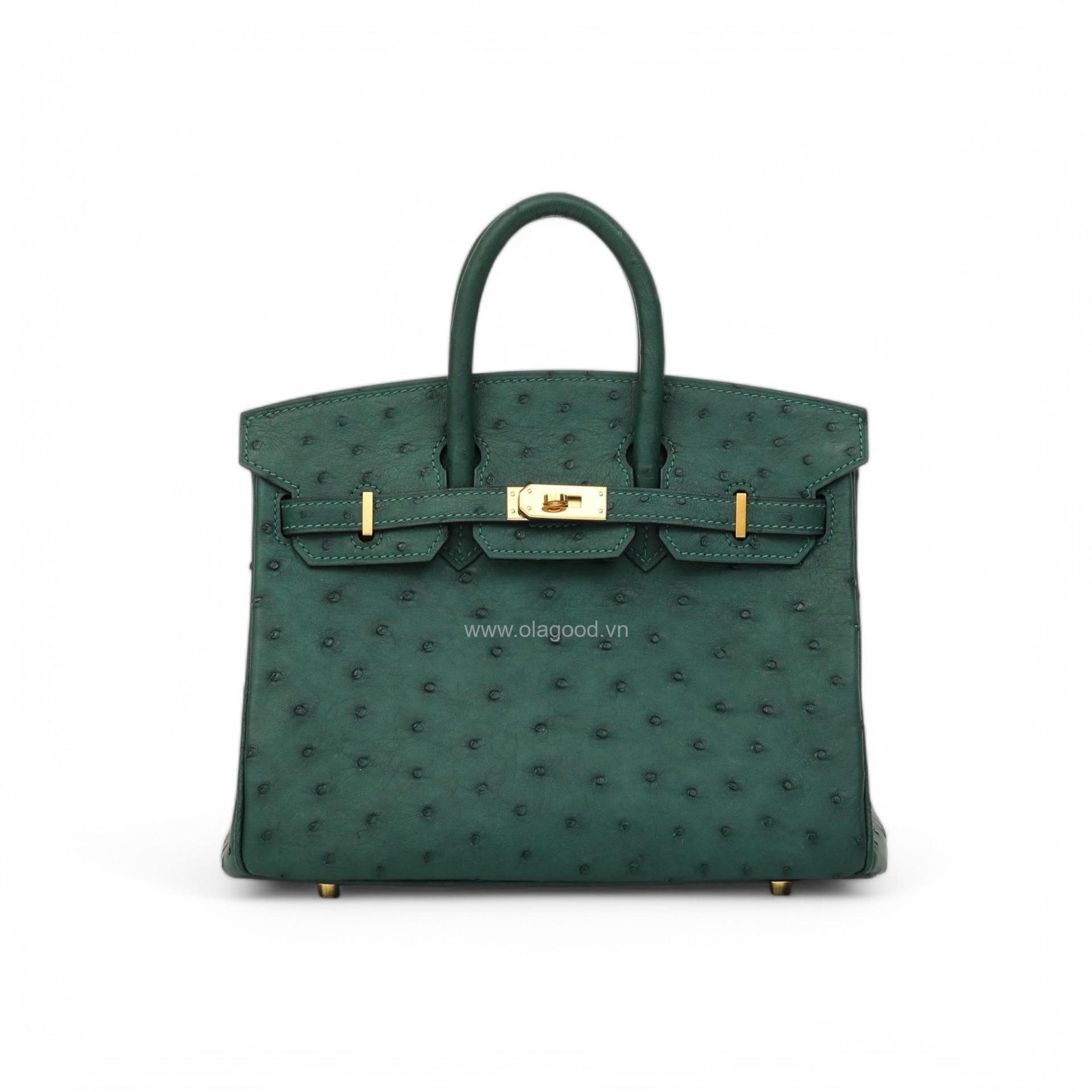 Túi xách nữ da đà điểu chính hãng - Thủ công handmade - TXF0234D - Hình ảnh 5