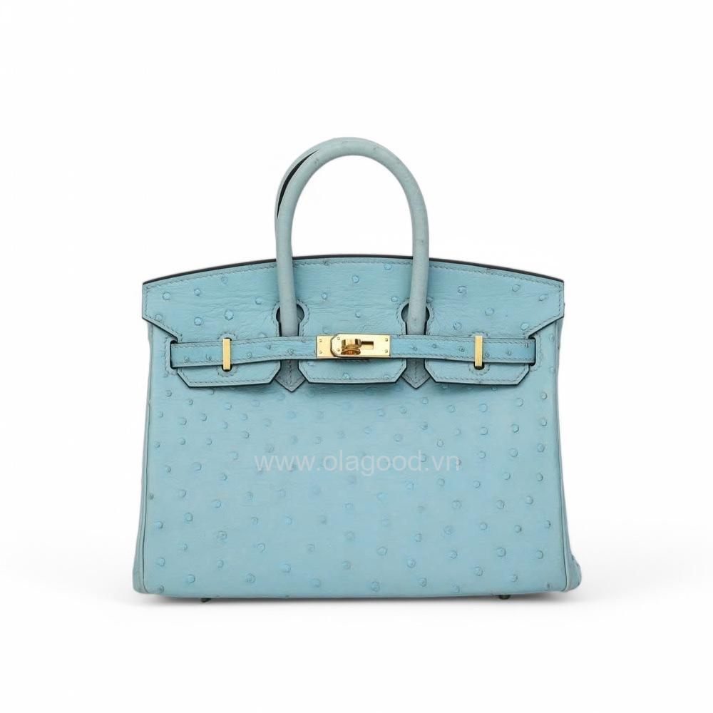 Túi xách nữ da đà điểu chính hãng - Thủ công handmade - TXF0234D - Hình ảnh 4