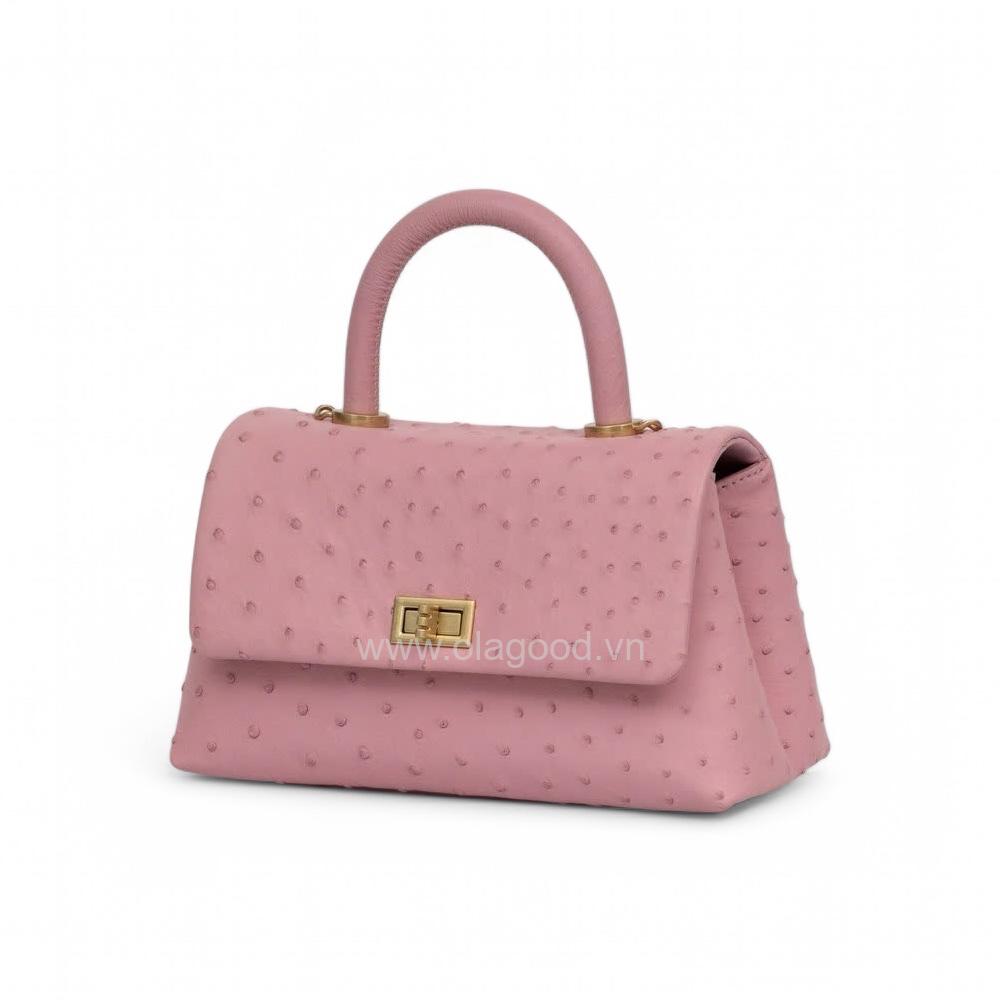 Túi xách nữ da đà điểu thật - TXF0224D - Hình ảnh 3