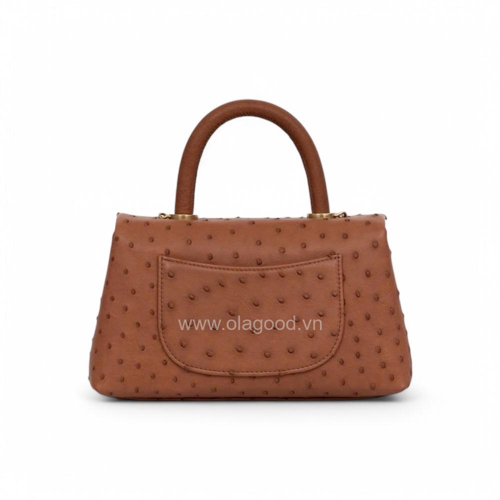 Túi xách nữ da đà điểu thật - TXF0224D - Hình ảnh 5